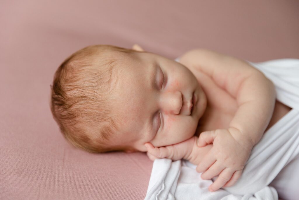 posed newborn, newborn photos, newborn girl session, downers grove newborn photographer