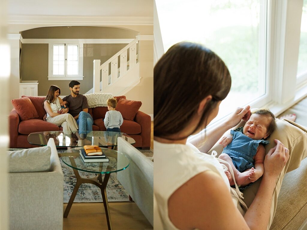 Newborn Photos for baby girl in client's home